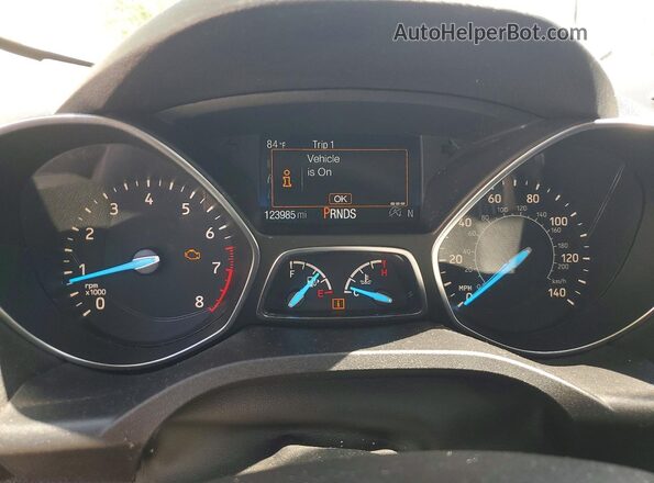 1FMCU9GD1KUA14656 2019 FORD ESCAPE White Սարքավորումների վահանակի տեսք