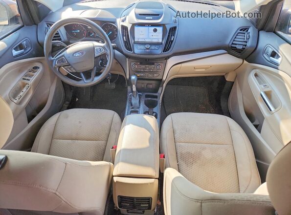 1FMCU9GD2HUC17662 2017 FORD ESCAPE Brown Dashboard view