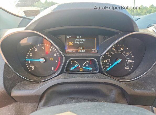 1FMCU9GD2HUC17662 2017 FORD ESCAPE Brown Instrument cluster view