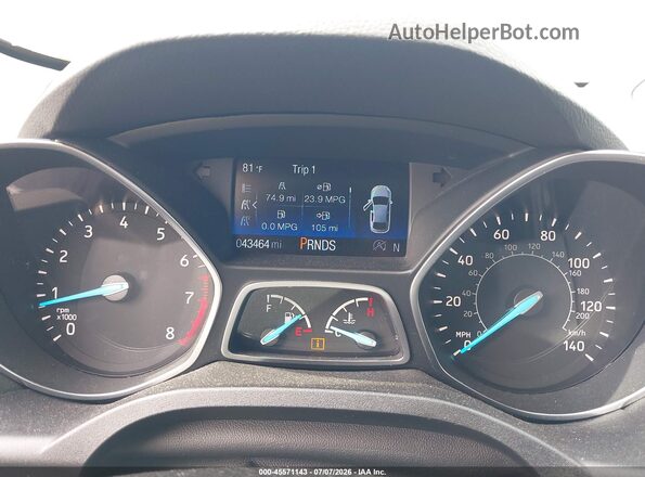 1FMCU9GD2HUE50232 2017 FORD ESCAPE Black Vista de los asientos traseros