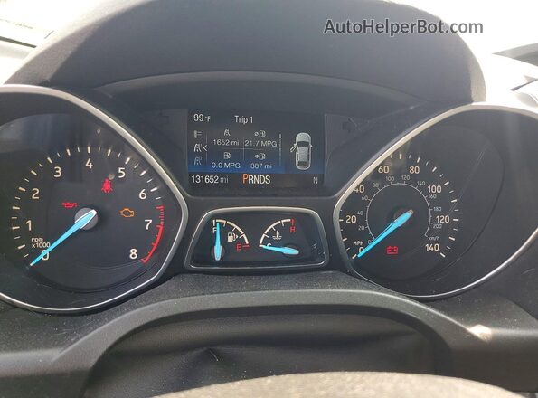 1FMCU9GD2HUF00398 2017 FORD ESCAPE Black Vista del cuadro de instrumentos