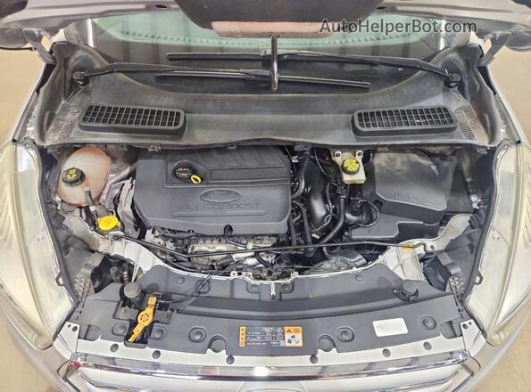 1FMCU9GD2JUA75321 2018 FORD ESCAPE Silver Vista del compartimento del motor