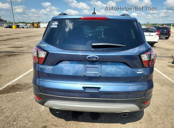 1FMCU9GD2JUA81247 2018 FORD ESCAPE Blue Vista trasera