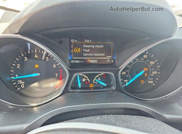1FMCU9GD2JUA81247 2018 FORD ESCAPE Blue Vista del cuadro de instrumentos