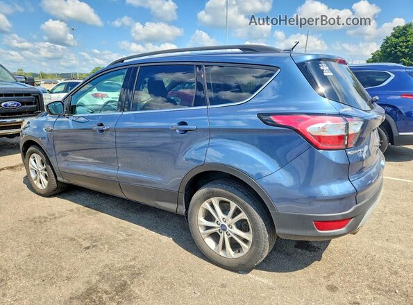 1FMCU9GD2JUA81247 2018 FORD ESCAPE Blue Trasero izquierdo