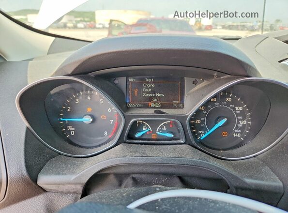 1FMCU9GD2JUB42922 2018 FORD ESCAPE White ხელსაწყოთა პანელის ხედი