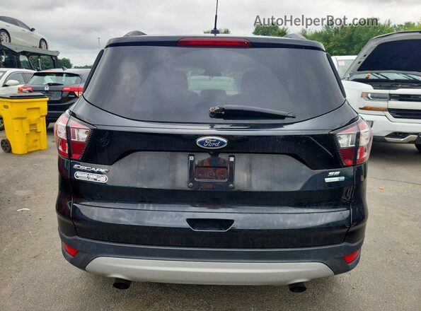 1FMCU9GD2JUC38341 2018 FORD ESCAPE Black უკანა ხედი