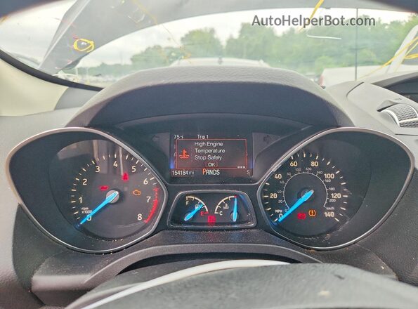 1FMCU9GD2JUC38341 2018 FORD ESCAPE Black ხელსაწყოთა პანელის ხედი