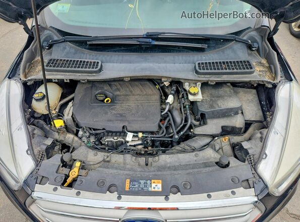 1FMCU9GD2JUC38341 2018 FORD ESCAPE Black ძრავის განყოფილების ხედი