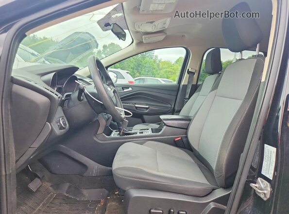 1FMCU9GD2JUC38341 2018 FORD ESCAPE Black წინა სალონის ხედი