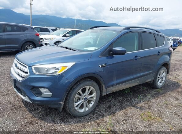 1FMCU9GD2JUC38761 2018 FORD ESCAPE Blue წინა მარცხენა ხედი სამი მეოთხედიდან
