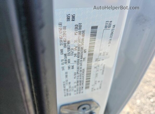 1FMCU9GD2JUC53826 2018 FORD ESCAPE White Vista del compartimento del motor