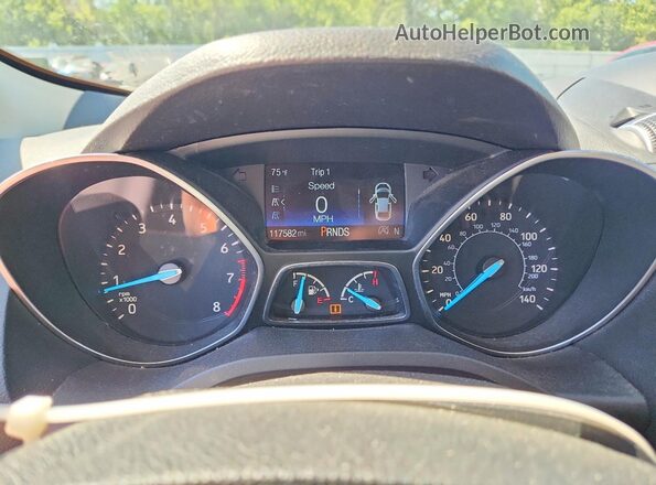 1FMCU9GD2JUC58704 2018 FORD ESCAPE Blue Vista del cuadro de instrumentos