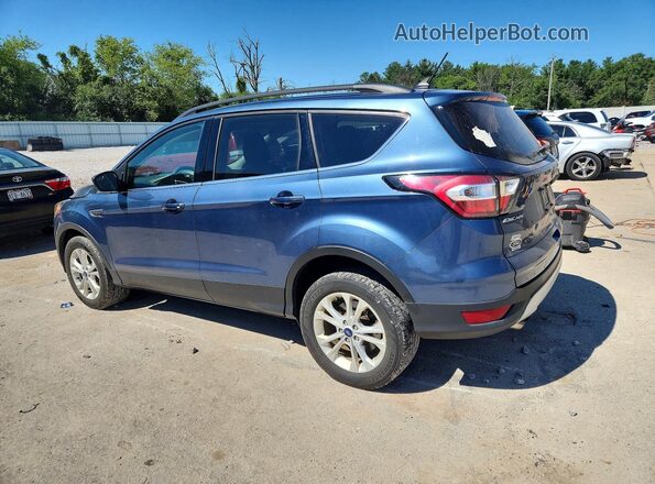 1FMCU9GD2JUC58704 2018 FORD ESCAPE Blue Trasero izquierdo