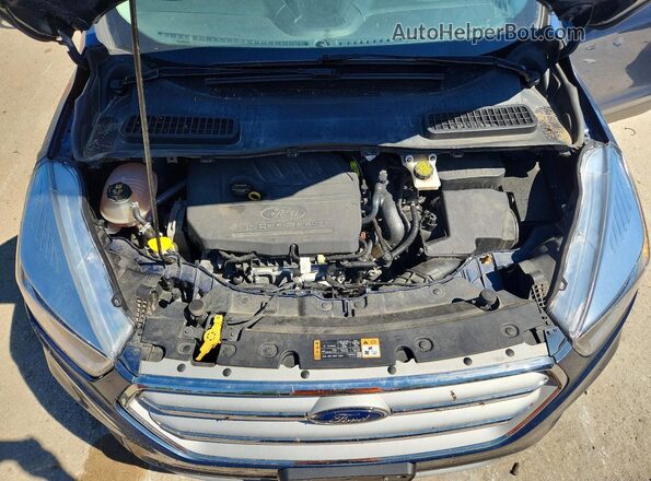 1FMCU9GD2JUC58704 2018 FORD ESCAPE Blue Vista del compartimento del motor