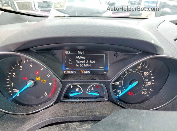 1FMCU9GD2JUC84395 2018 FORD ESCAPE Red ხელსაწყოთა პანელის ხედი