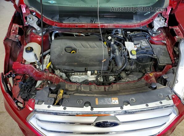 1FMCU9GD2JUD16634 2018 FORD ESCAPE Темно-бордовый Вид подкапотного пространства