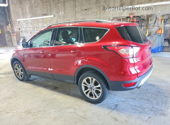 1FMCU9GD2JUD16634 2018 FORD ESCAPE Темно-бордовый Задняя левая четверть