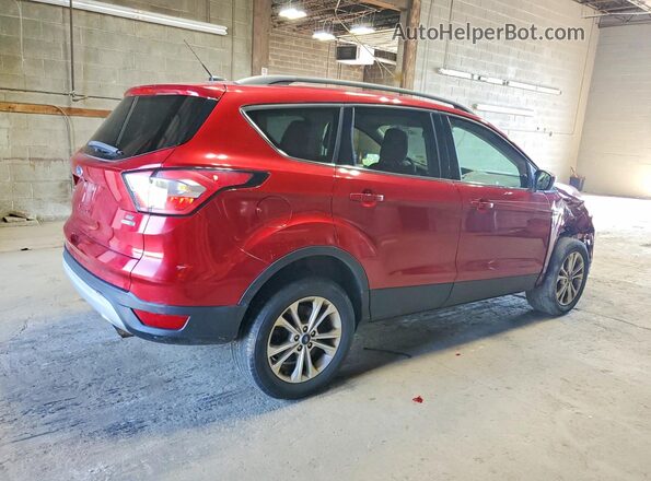 1FMCU9GD2JUD16634 2018 FORD ESCAPE Темно-бордовый Задняя правая четверть