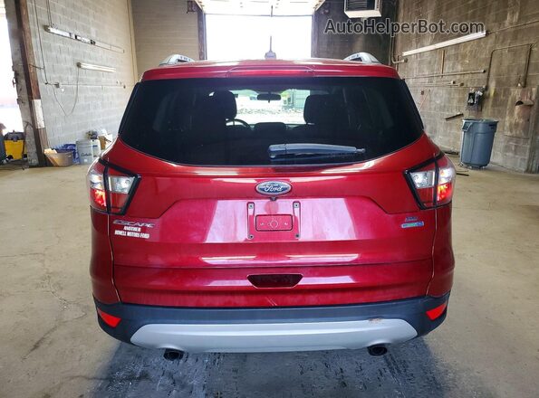1FMCU9GD2JUD16634 2018 FORD ESCAPE Темно-бордовый Вид сзади