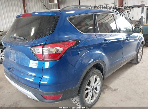 1FMCU9GD2JUD31182 2018 FORD ESCAPE Blue Задня права чверть