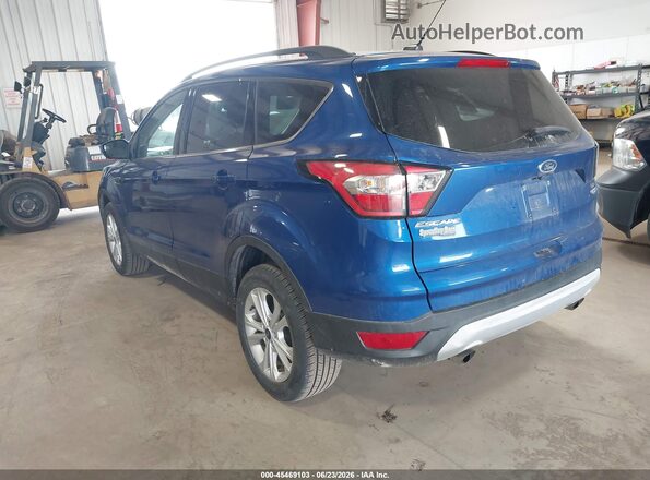 1FMCU9GD2JUD31182 2018 FORD ESCAPE Blue Задня ліва чверть
