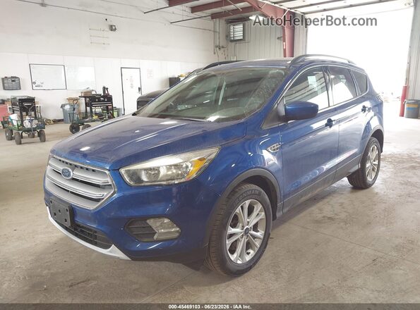 1FMCU9GD2JUD31182 2018 FORD ESCAPE Blue Передня ліва чверть