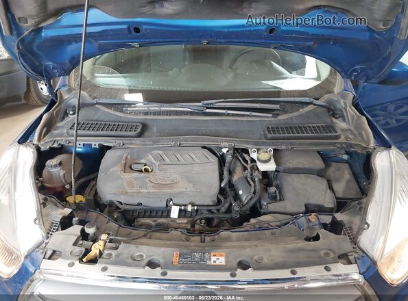 1FMCU9GD2JUD31182 2018 FORD ESCAPE Blue Вид ззаду