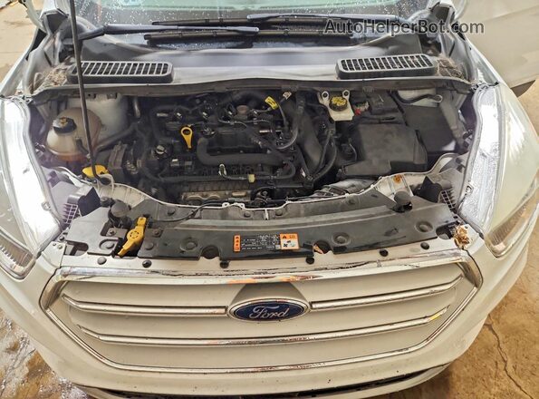 1FMCU9GD2KUB10358 2019 FORD ESCAPE White Widok komory silnika