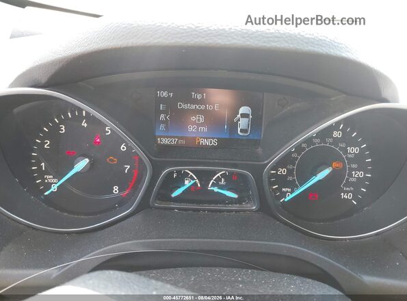1FMCU9GD3HUD06415 2017 FORD ESCAPE Красный Вид задних сидений
