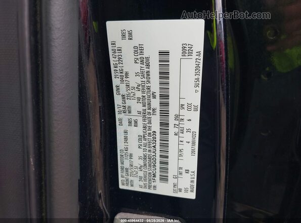1FMCU9GD3JUA32039 2018 FORD ESCAPE Black Engine compartment view