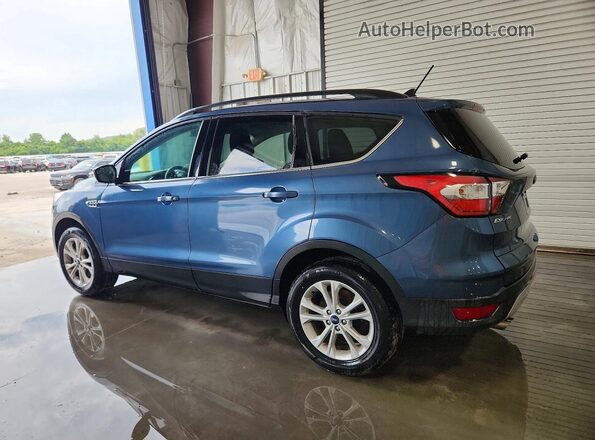 1FMCU9GD3JUA87736 2018 FORD ESCAPE Blue Trasero izquierdo