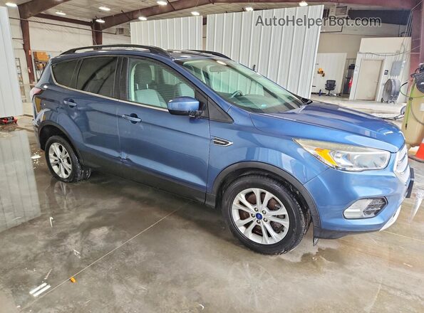 1FMCU9GD3JUA87736 2018 FORD ESCAPE Blue Delantero derecho