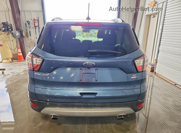 1FMCU9GD3JUA87736 2018 FORD ESCAPE Blue Vista trasera