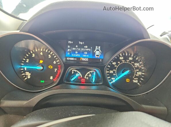 1FMCU9GD3JUA87736 2018 FORD ESCAPE Blue Vista del cuadro de instrumentos