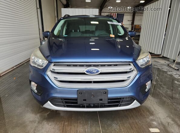 1FMCU9GD3JUA87736 2018 FORD ESCAPE Blue Vista de la etiqueta del VIN