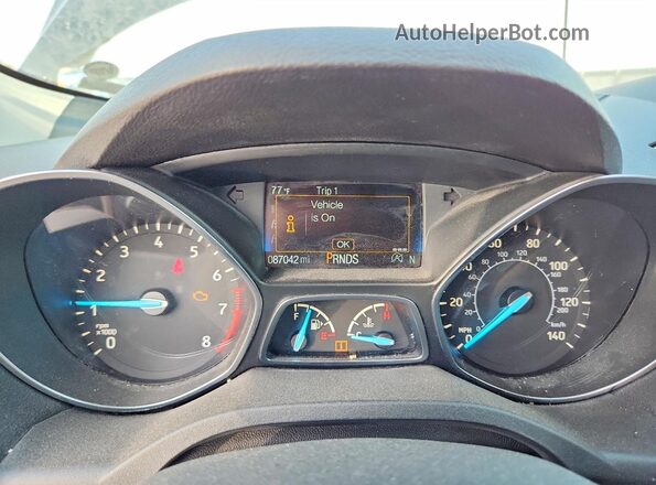 1FMCU9GD3JUC11651 2018 FORD ESCAPE Black Vista del cuadro de instrumentos
