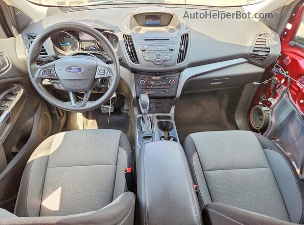 1FMCU9GD3JUC43967 2018 FORD ESCAPE Red Dashboard view