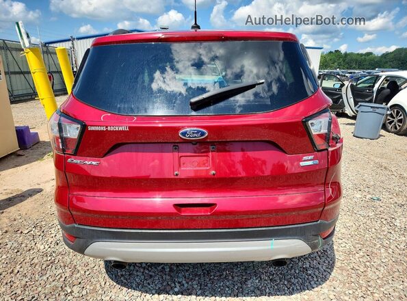 1FMCU9GD3JUC43967 2018 FORD ESCAPE Red Rear view