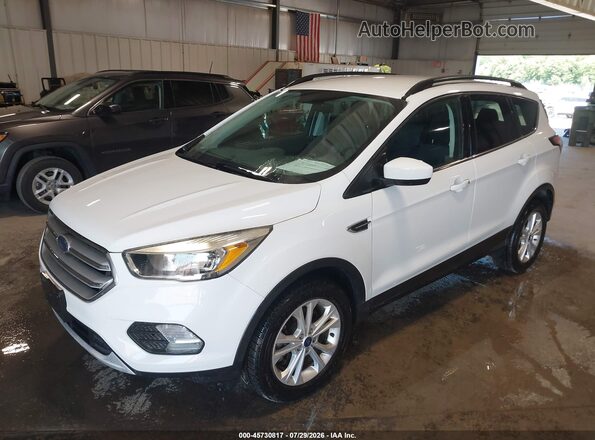 1FMCU9GD3JUD08736 2018 FORD ESCAPE White Առջևի ձախ երեք քառորդ տեսարան