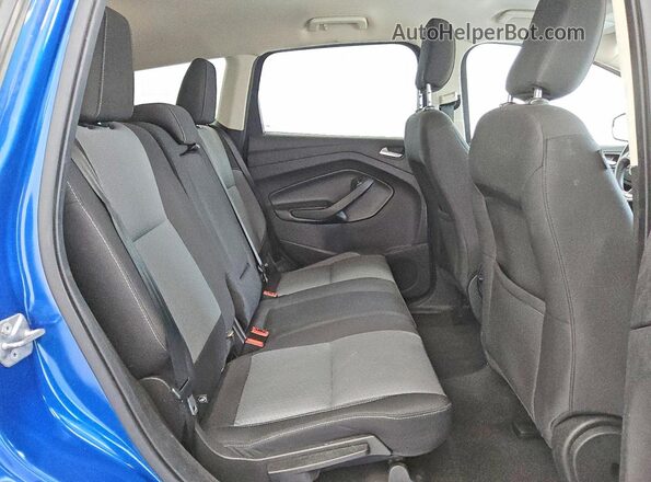 1FMCU9GD3JUD35144 2018 FORD ESCAPE Blue Widok wnętrza z tyłu