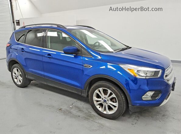 1FMCU9GD3JUD35144 2018 FORD ESCAPE Blue Przód prawy