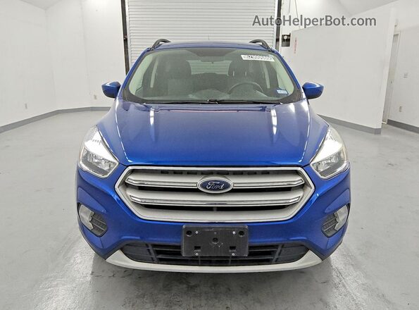 1FMCU9GD3JUD35144 2018 FORD ESCAPE Blue Widok z przodu