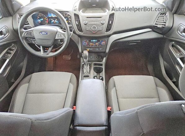 1FMCU9GD3JUD35144 2018 FORD ESCAPE Blue Widok deski rozdzielczej