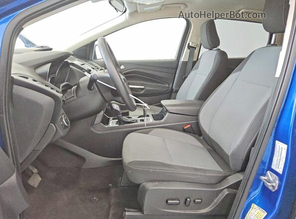 1FMCU9GD3JUD35144 2018 FORD ESCAPE Blue Widok wnętrza z przodu
