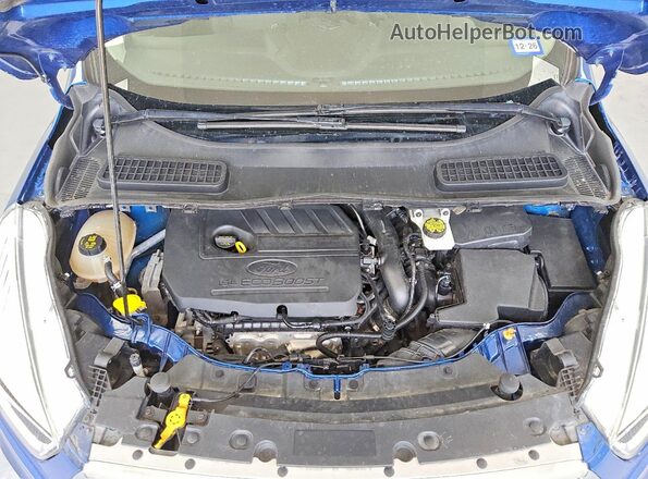 1FMCU9GD3JUD35144 2018 FORD ESCAPE Blue Widok komory silnika