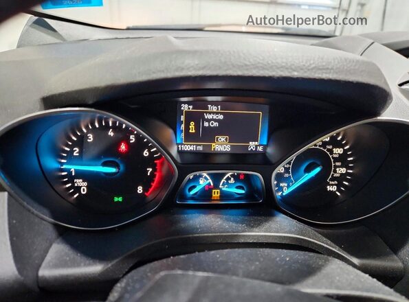 1FMCU9GD3JUD40117 2018 FORD ESCAPE White Սարքավորումների վահանակի տեսք