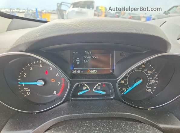 1FMCU9GD3KUB10367 2019 FORD ESCAPE Silver ხელსაწყოთა პანელის ხედი