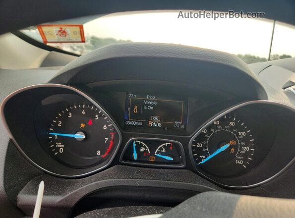 1FMCU9GD3KUB73923 2019 FORD ESCAPE Gray ხელსაწყოთა პანელის ხედი