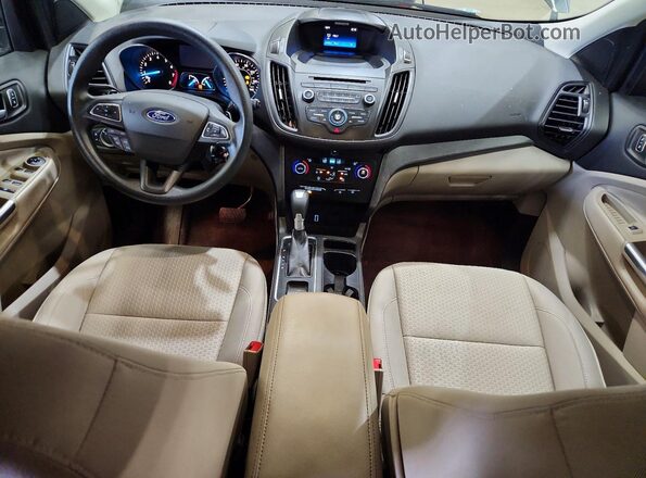 1FMCU9GD4HUA17897 2017 FORD ESCAPE Gray წინა პანელის ხედი